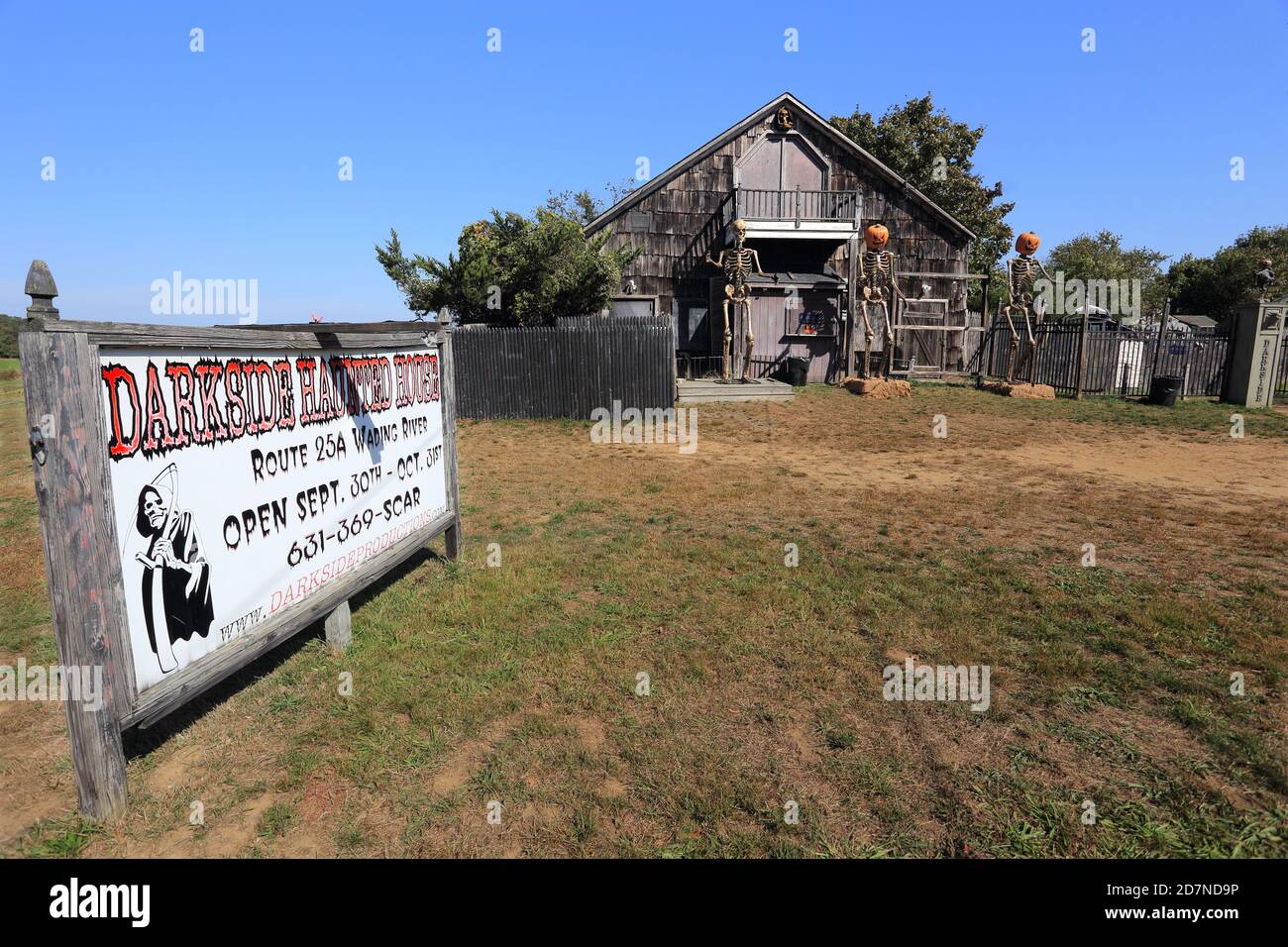 Haunted house Long Island New York Stock Photo