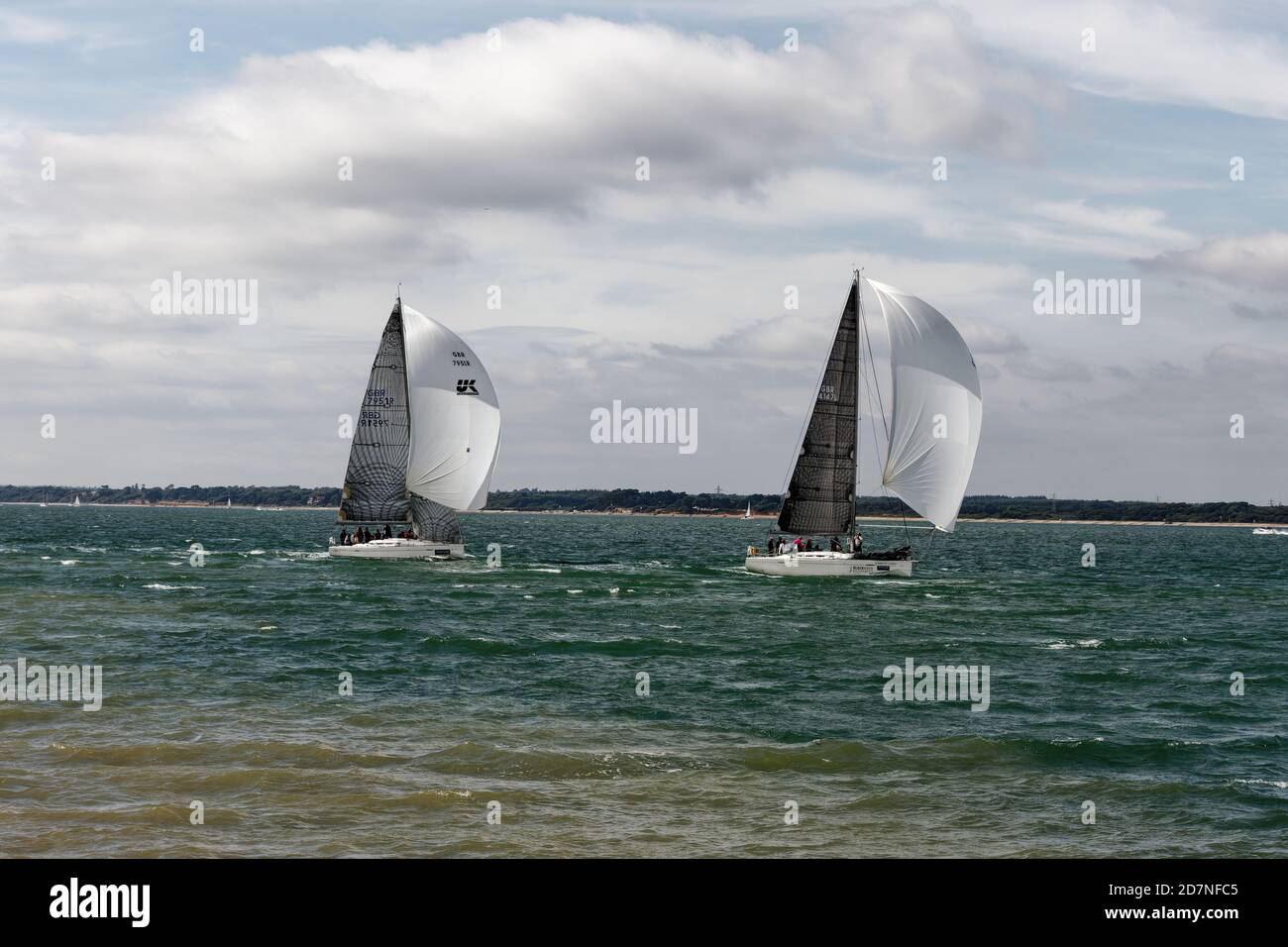 Isle Of Wight, Sailing Stock Photo Alamy