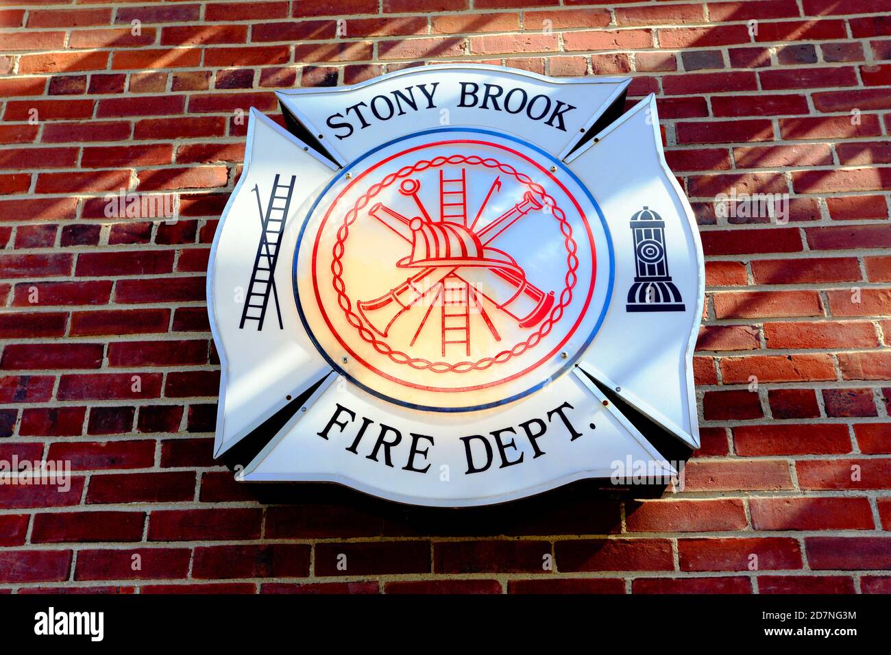 Stony Brook New York Fire Department building Stock Photo