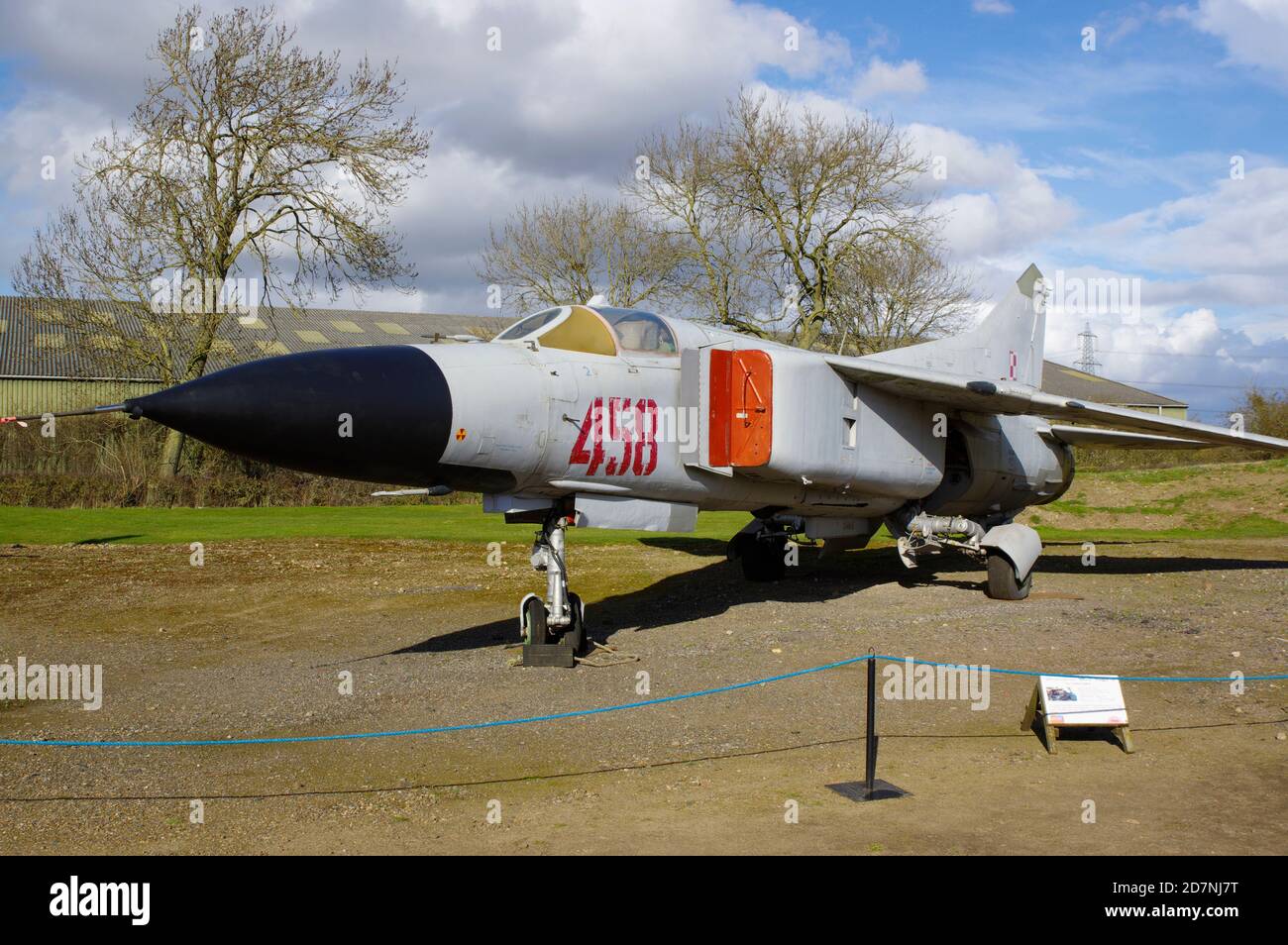 Mikoyan Gurevich MiG 23ML, Flogger,024003607, Newark Air Museum, Stock Photo