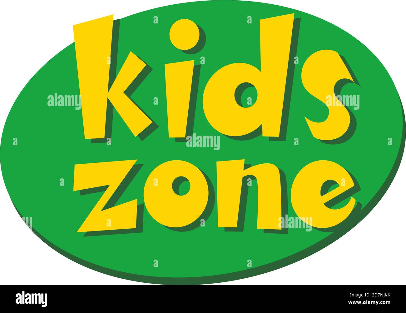 Kids Zone vector inscription Stock Vector Image & Art Alamy