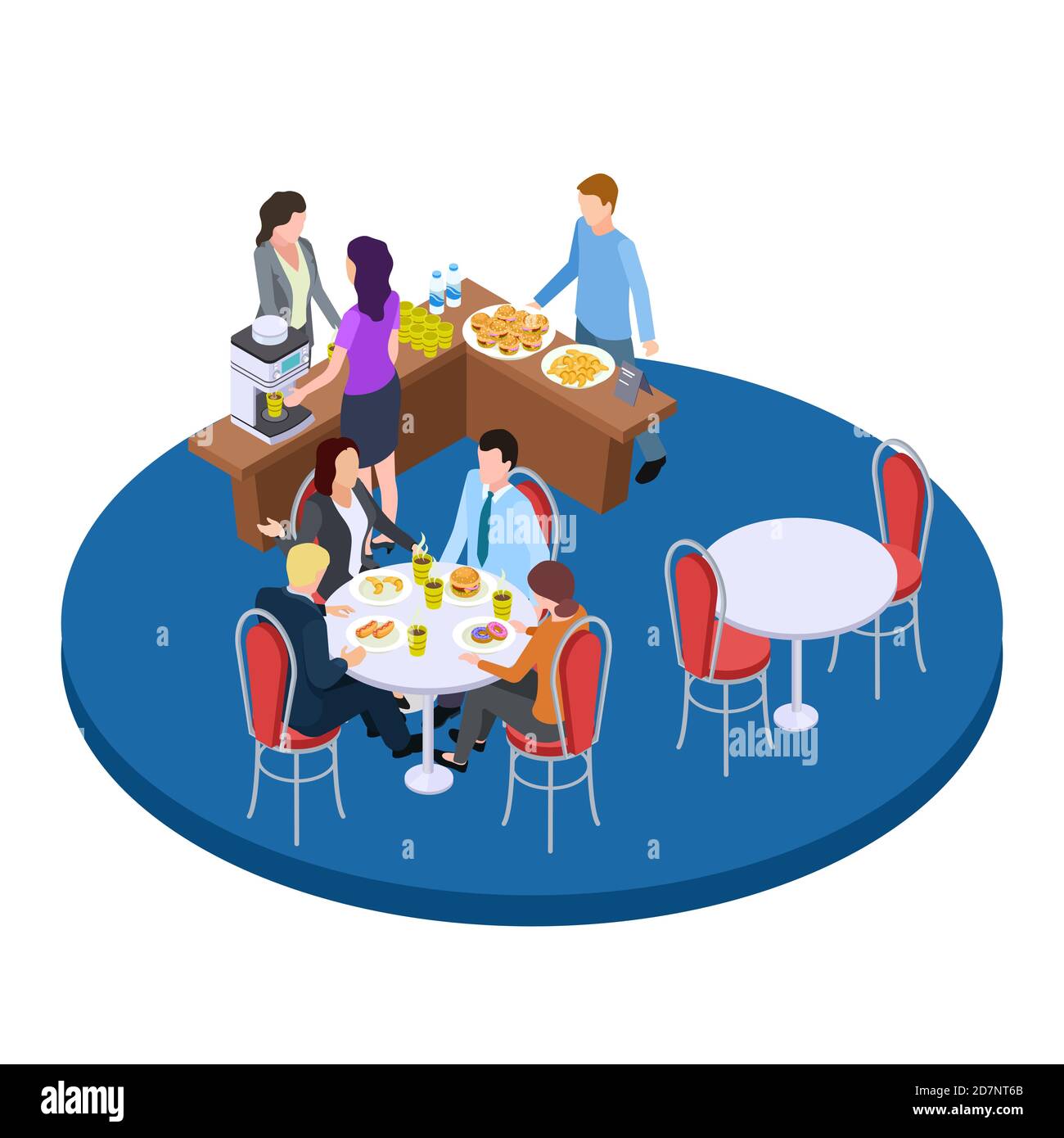 Business people eat on Cut Out Stock Images Pictures Alamy