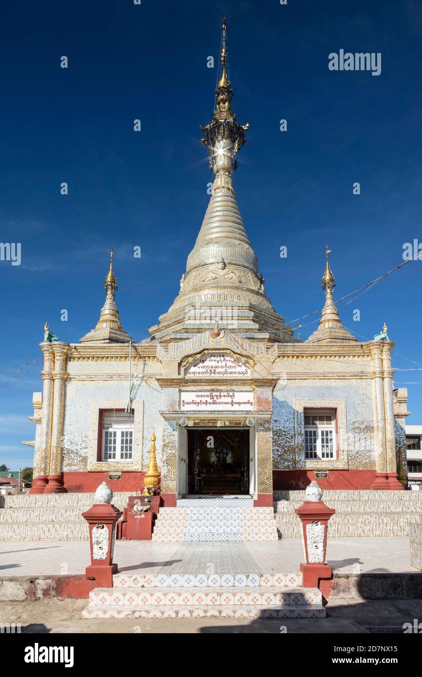 Aung Chan Tha Pagoda of Kalaw, Myanmar Stock Photo