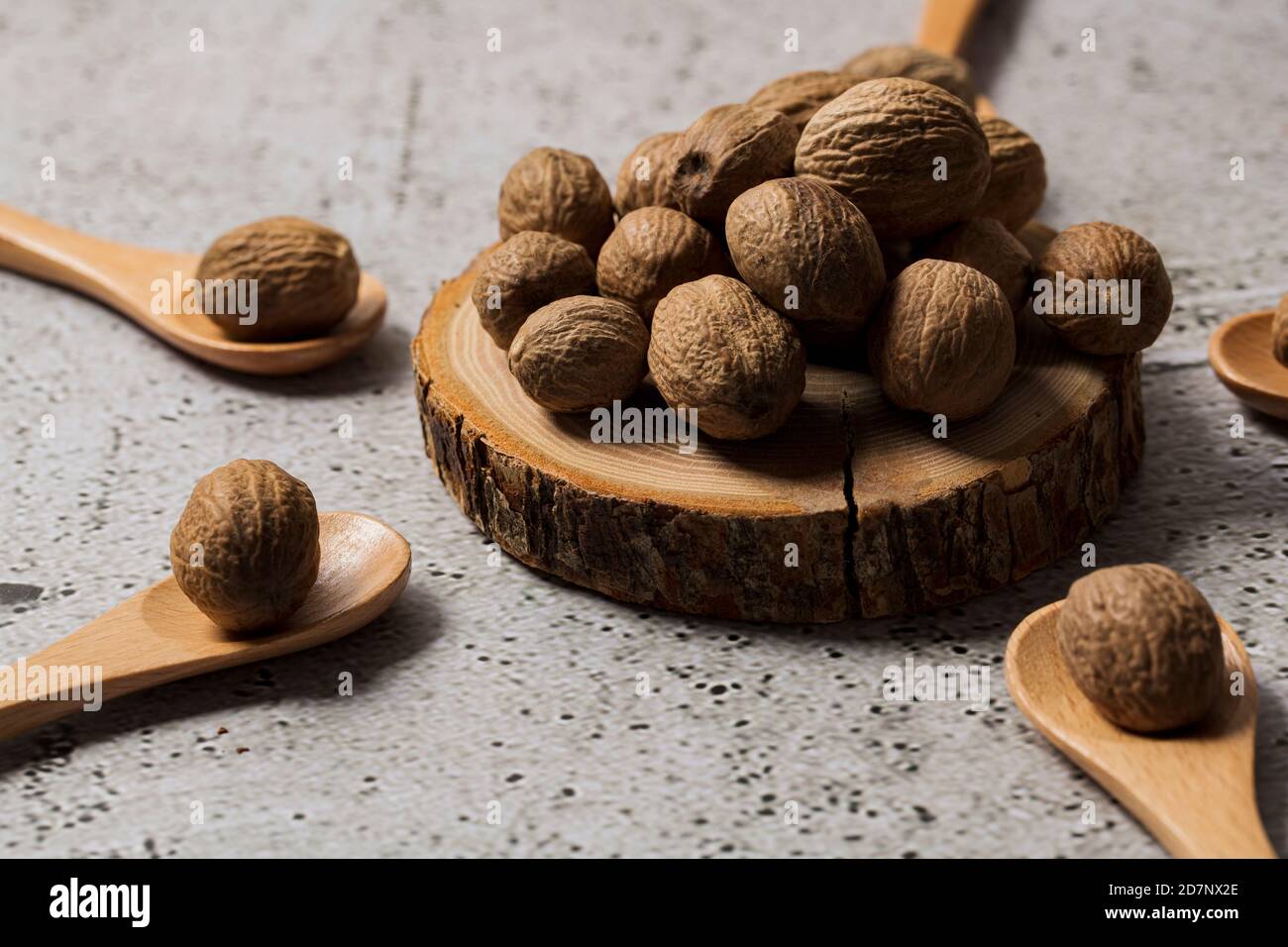 Various aromatic herbs and spices top view 083 Stock Photo