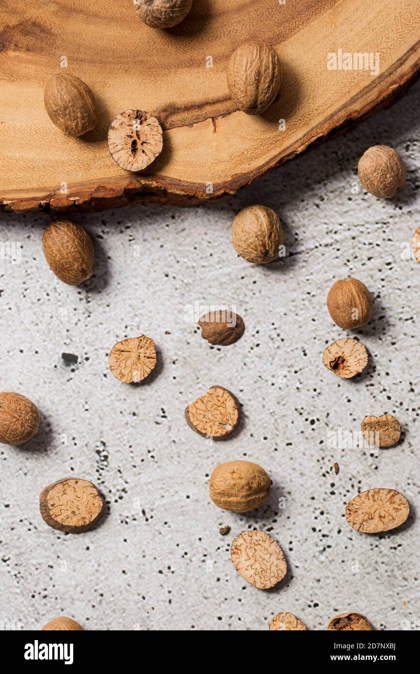 Various aromatic herbs and spices top view 085 Stock Photo