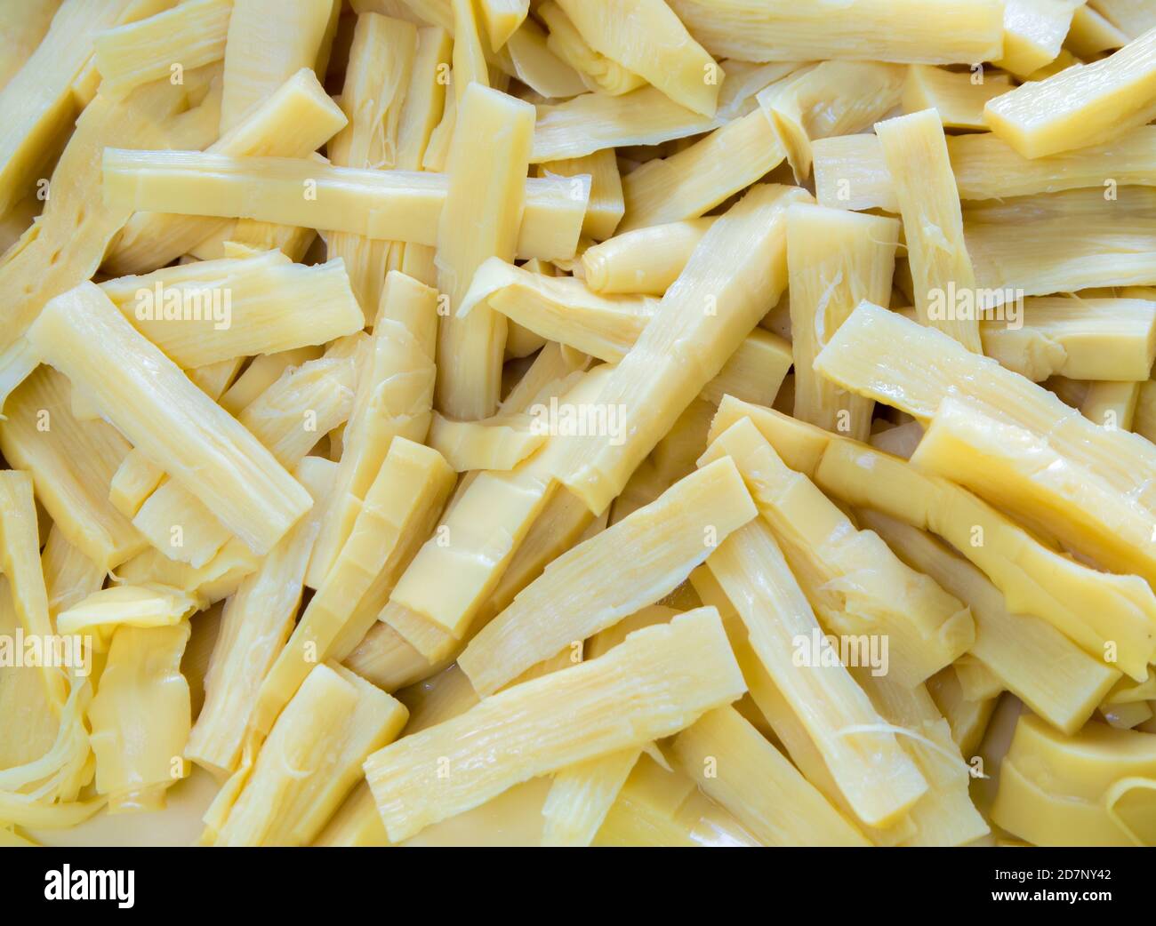 Boiled bamboo shoots, sliced and teared Stock Photo Alamy
