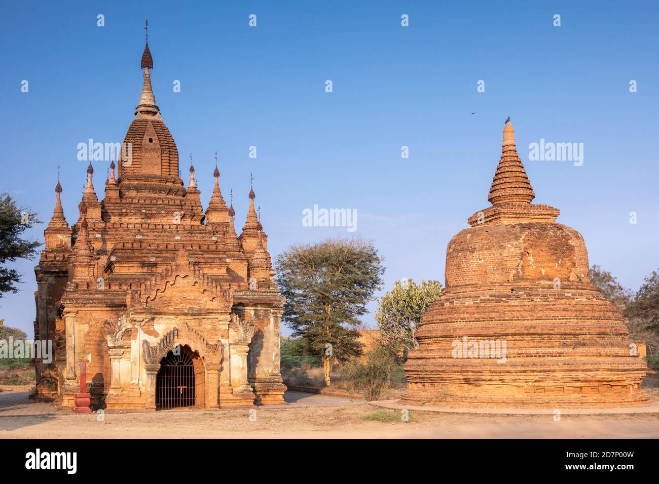 Ancient Shwe Nan Yin Taw Monastery at Bagan, Myanmar Stock Photo