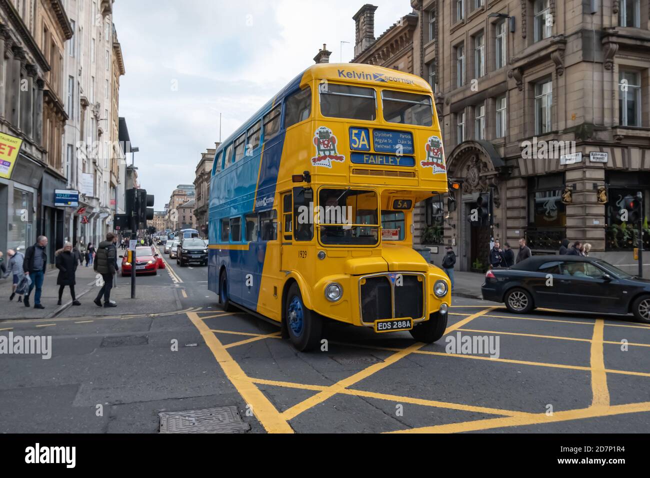 Glasgow, Scotland, UK. 24th October, 2020. Vintage buses from Glasgow ...