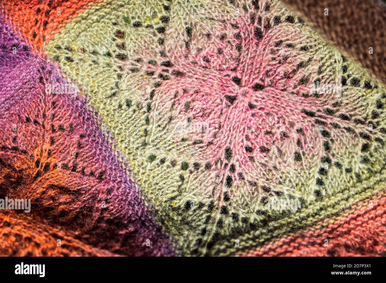 woolen crochet shawl