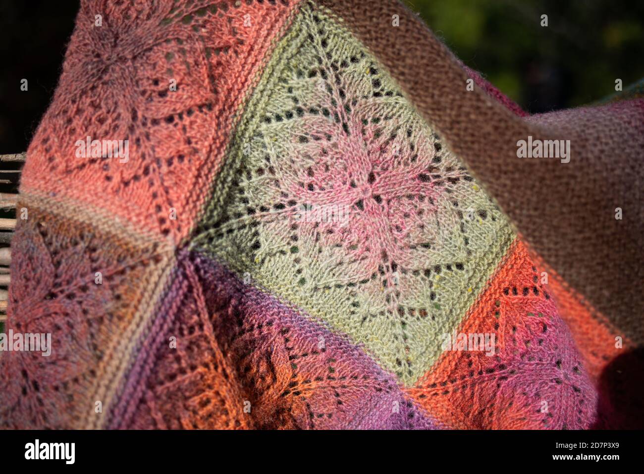 woolen crochet shawl