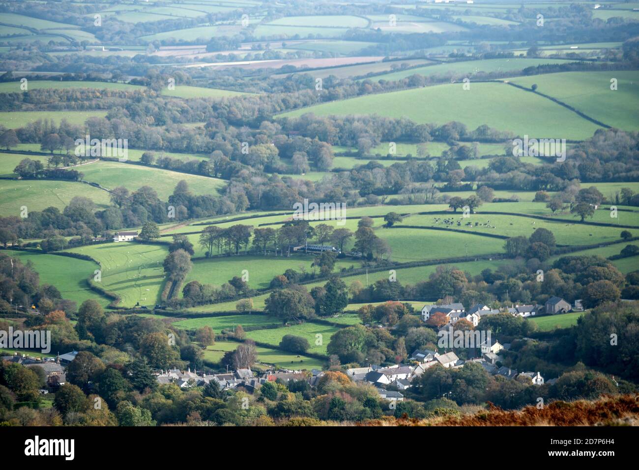 Cosdon Beacon on Dartmoor in Devon Stock Photo Alamy