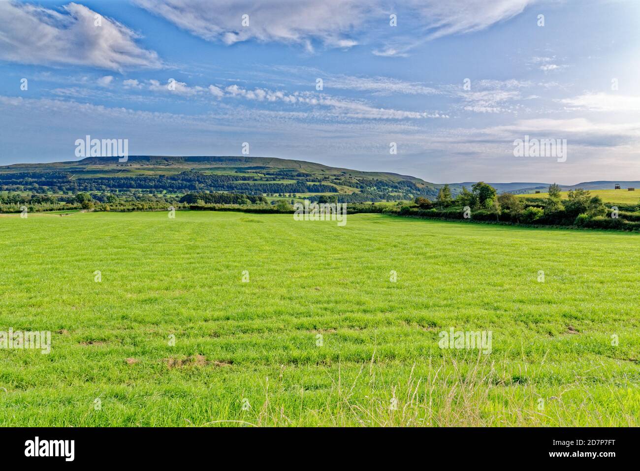 Landscape over the fields County Durham United Kingdom Stock Photo