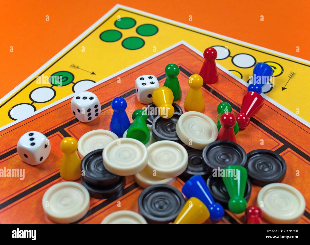 Different colorful game figures for board games Stock Photo Alamy