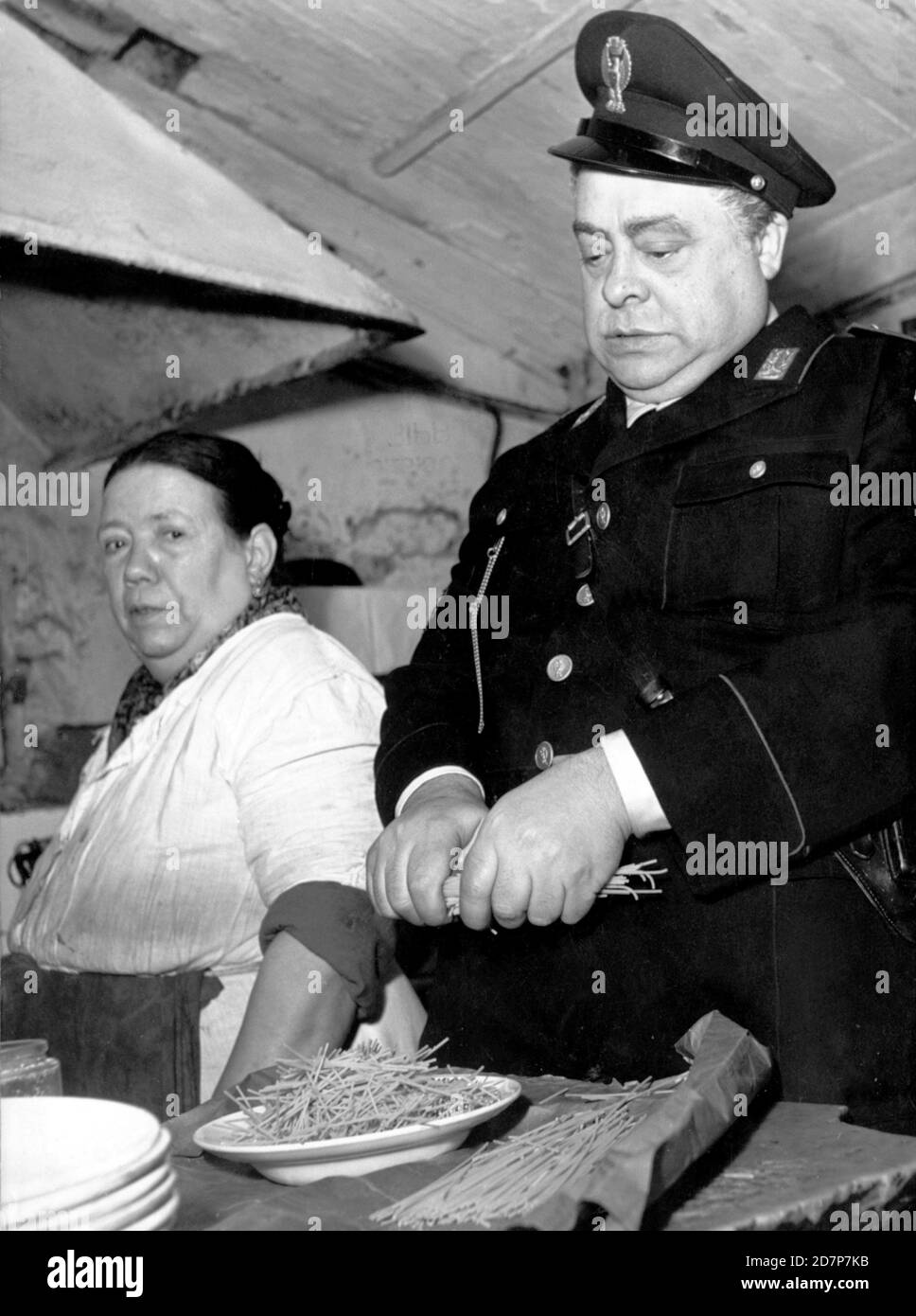 Aldo Fabrizi In A Scene From The Film Cops And Robbers 1951 By Steno And Mario Aldo Fabrizi In A Scene From The Film Cops And Robbers 1951 By Steno And Mario