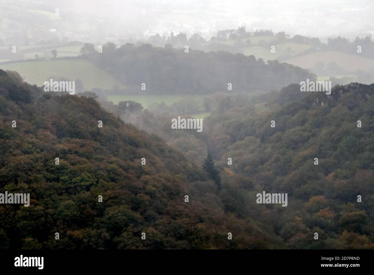 At Lydford Gorge near Castle Drogo in Devon Stock Photo