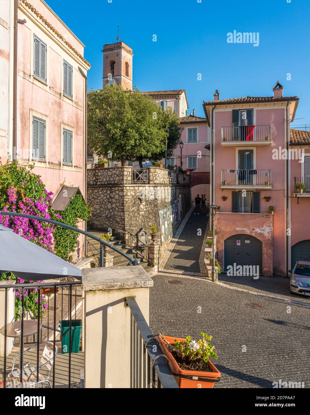 The beautiful village of Canterano, in the Province of Rome, Lazio, Italy. Stock Photo