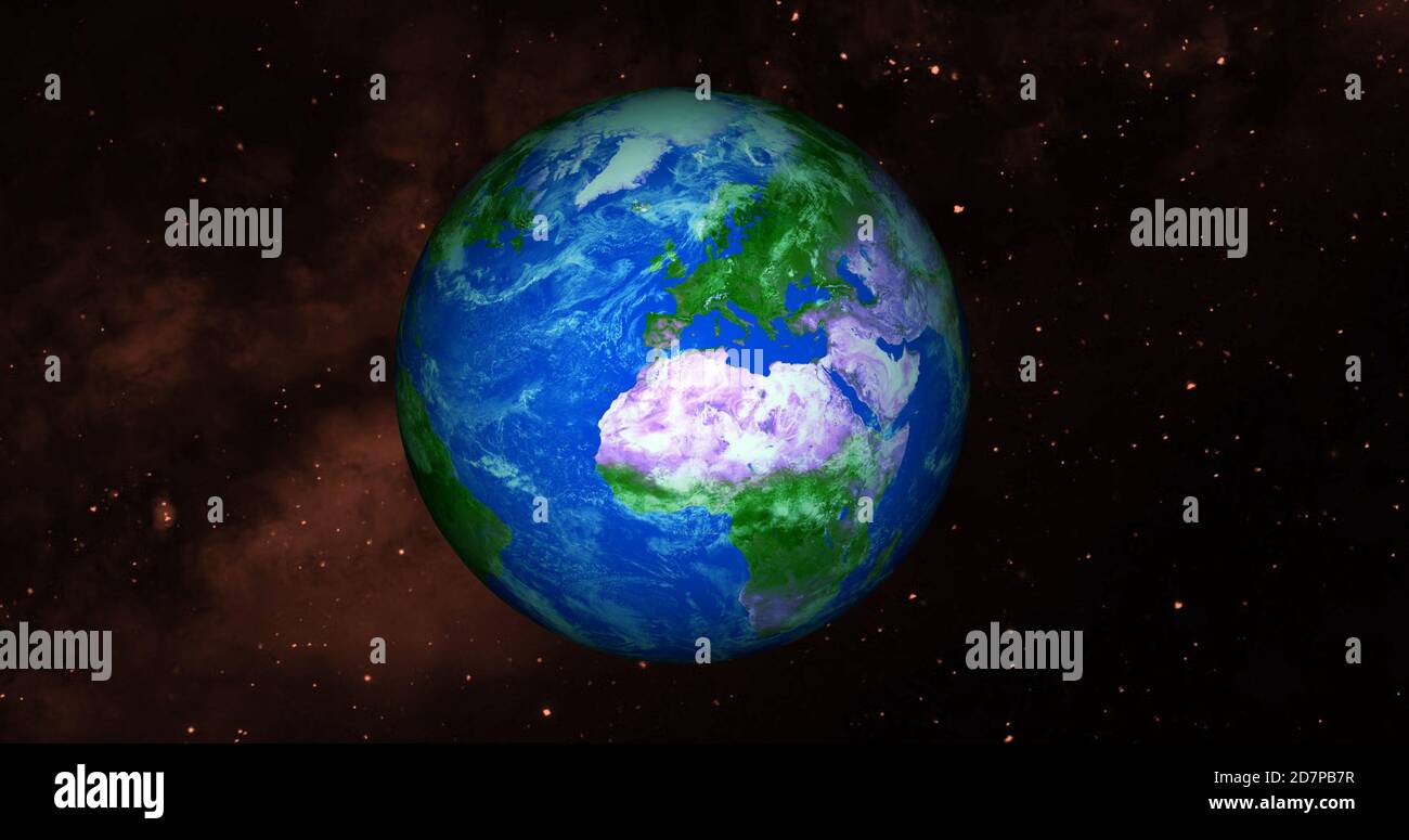3d Rendered Planet 3d rendered photo realistic earth planet. Beautiful green earth planet ...