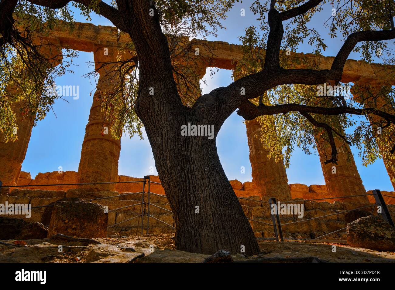 Temple of Juno at Valley of the Temples, Agrigento, Sicily, Italy Stock Photo