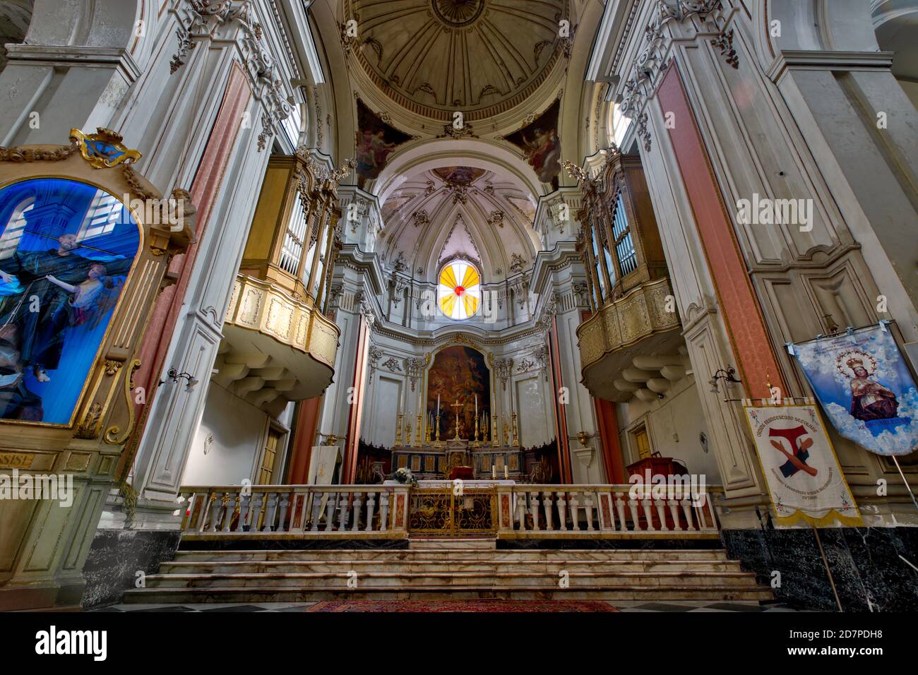 Church of St. Francis of Assisi (Chiesa di San Francesco d'Assisi all'Immacolata).  Catania, Sicily, Italy Stock Photo