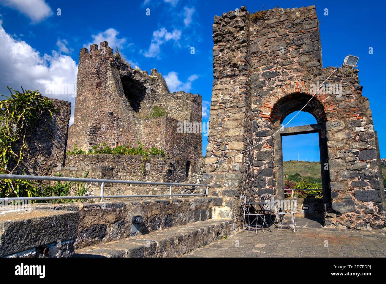 Norman Castle (Castello Normanno), Aci Castello, Sicily, Italy. Stock Photo