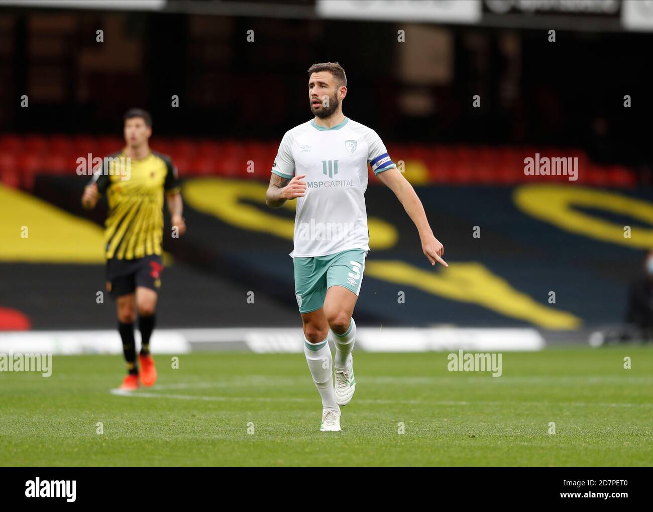 Vicarage Road Watford Hertfordshire Uk 24th Oct 2020 English Football League Championship Football Watford Versus Afc Bournemouth Steve Cook Of Bournemouth Credit Action Plus Sports Alamy Live News Stock Photo Alamy
