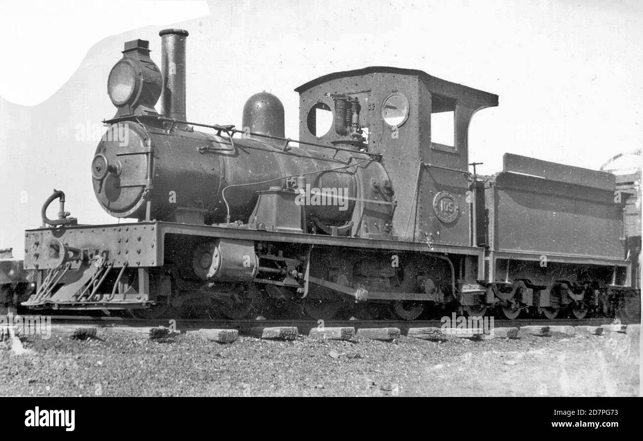 South Africa History:  SAR Class NG6 105 (4-4-0); Fort Beaufort ca. 1930 Stock Photo