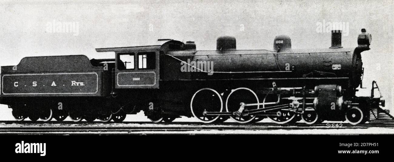 South Africa History: SAR Class MJ1 1673 (2-6-6-0) ca. 1930 Stock Photo -  Alamy