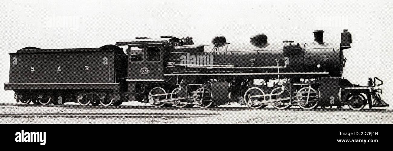 South Africa History: SAR Class MJ1 1673 (2-6-6-0) ca. 1930 Stock Photo -  Alamy