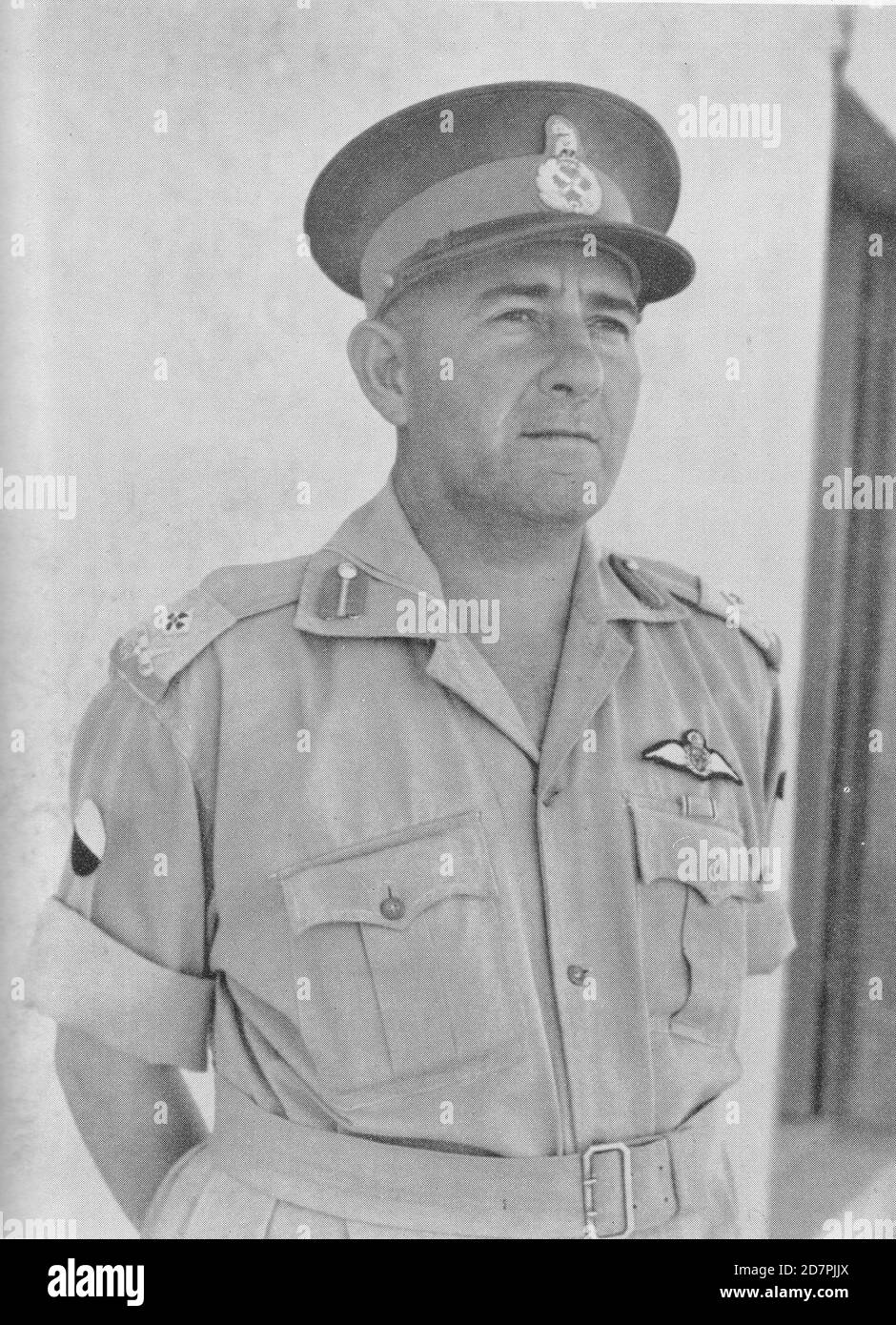 South Africa History:  Maj Gen H.B. Klopper; Officer Commanding South African 2nd Infantry Division; June 1942 ca.  June 1942 Stock Photo