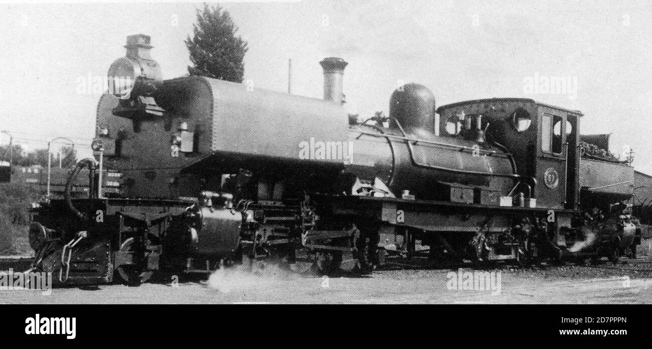 South Africa History:  SAR Class NG G12 57 (2-6-2+2-6-2) ca.   1930 Stock Photo