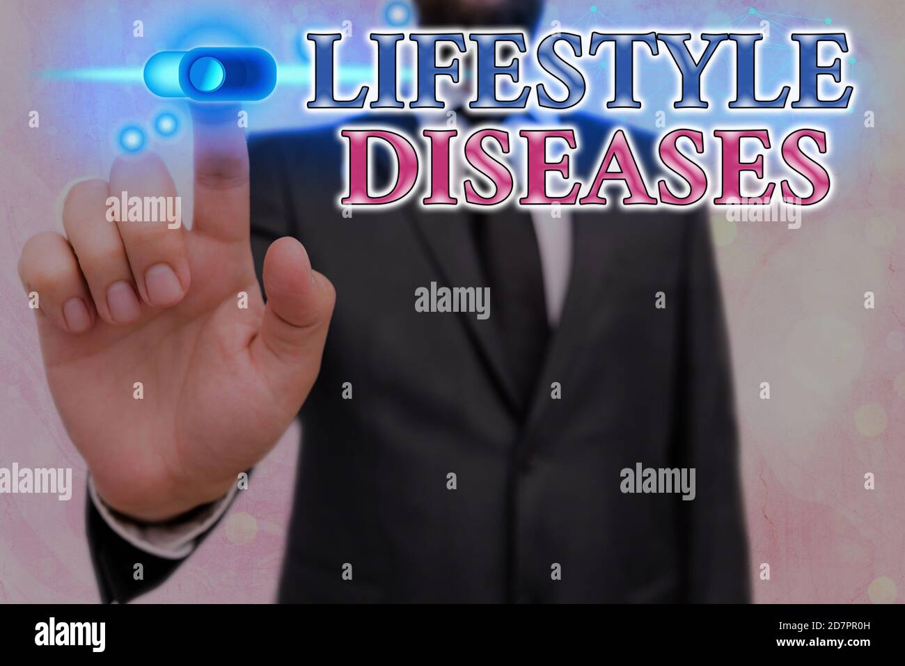 Conceptual hand writing showing Lifestyle Diseases. Concept meaning a  disease associated with the way an individual lives Graphics padlock for  web dat Stock Photo - Alamy