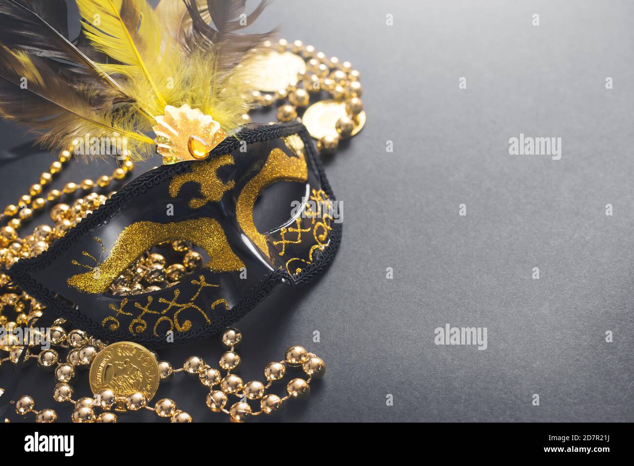Gold Mardi Gras Mask Bag main image 1