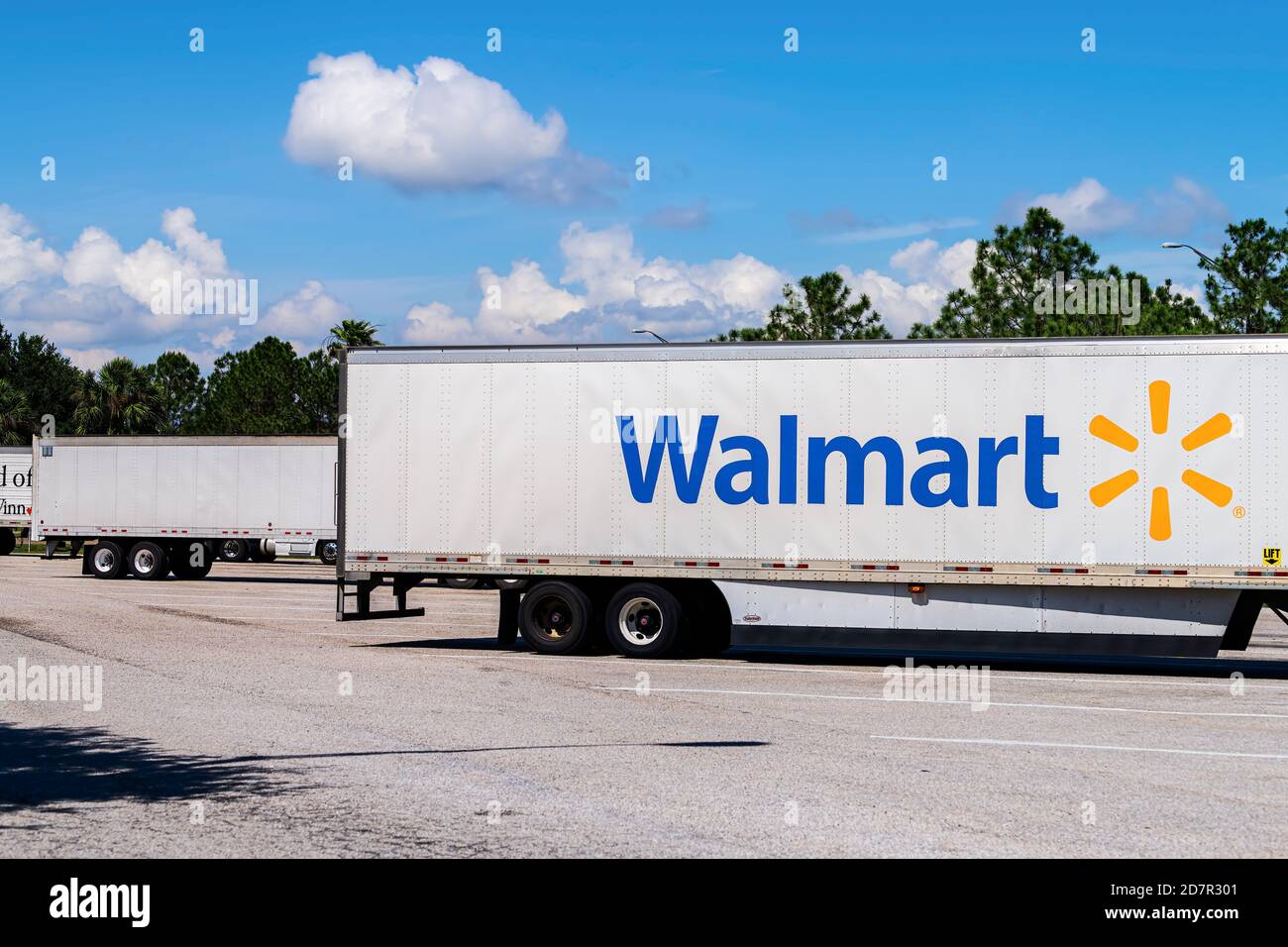 Ruskin, USA April 27, 2018 Florida highway interstate 75 road in