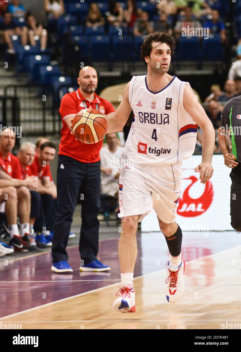 Milos Teodosic. Serbia Basketball National Team. FIBA OQT Tournament ...
