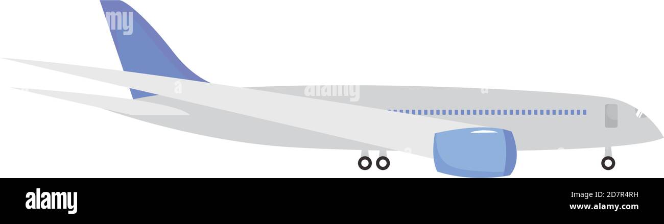 airplane icon over white background, flat style, vector illustration ...