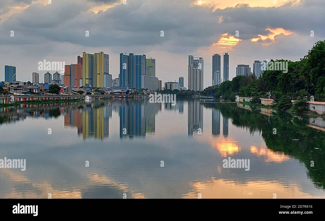 Danau Sunter Lake, Jakarta, Indonesia Stock Photo