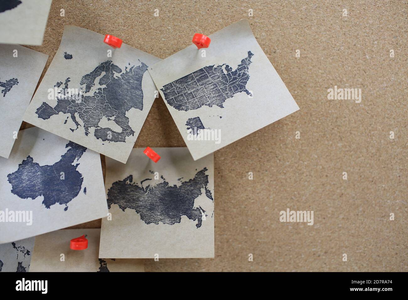 europe , usa, and russia Stock Photo