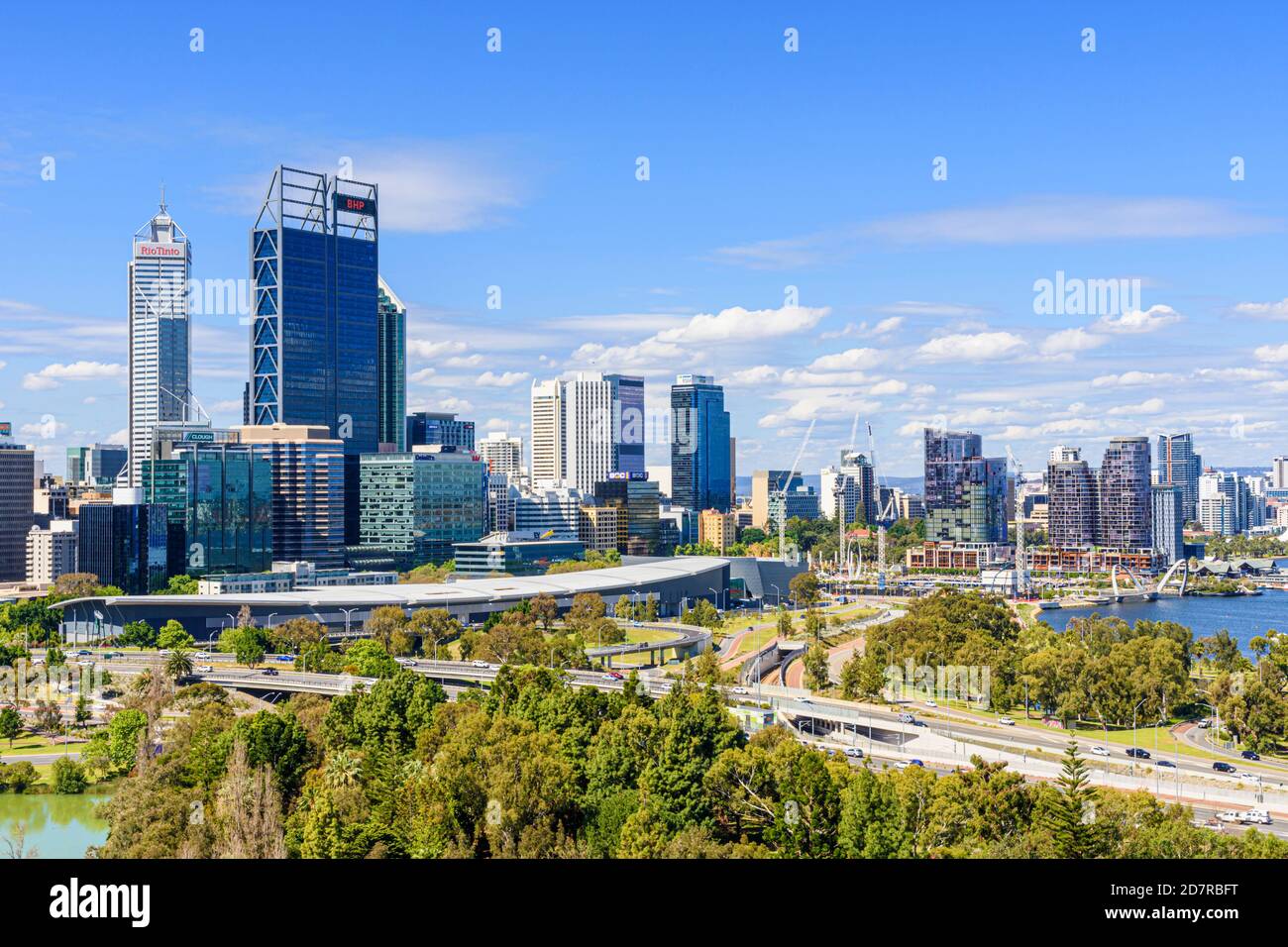View of the City of Perth, Western Australia, Australia Stock Photo