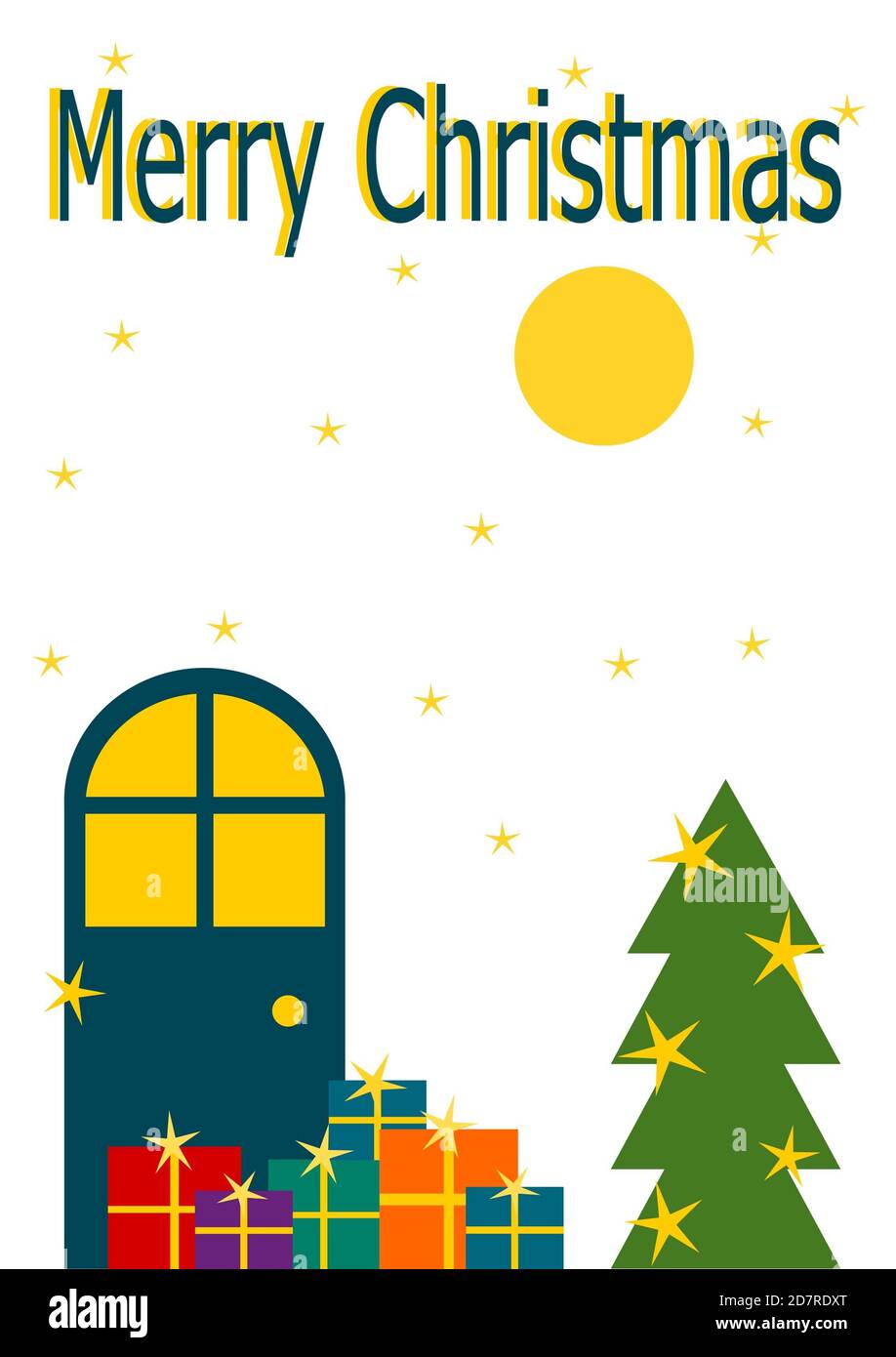 Gift card design for Christmas Stock Photo Alamy