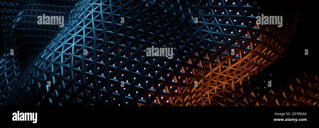 3D render, Abstract dark matter geometric pattern background Stock ...