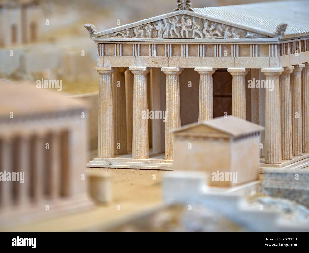 Delphi, Greece October 04 2020 Model of the archeological site of