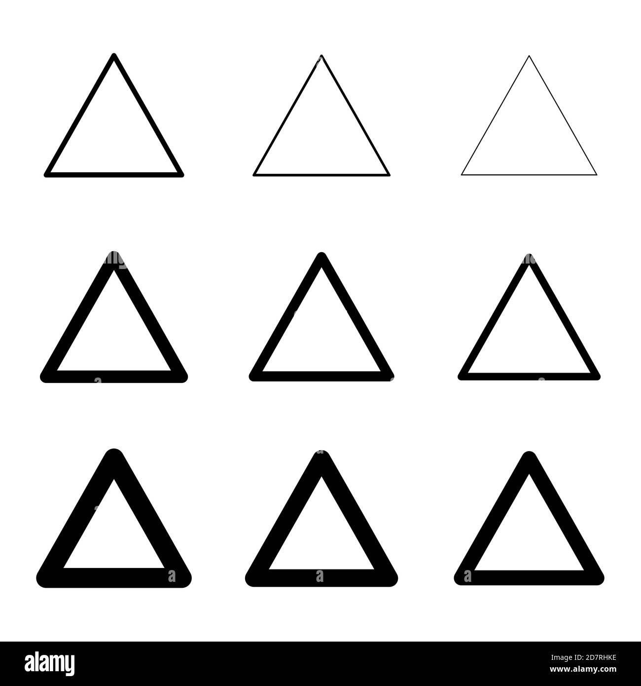 Triangle Objects Clipart Black And White