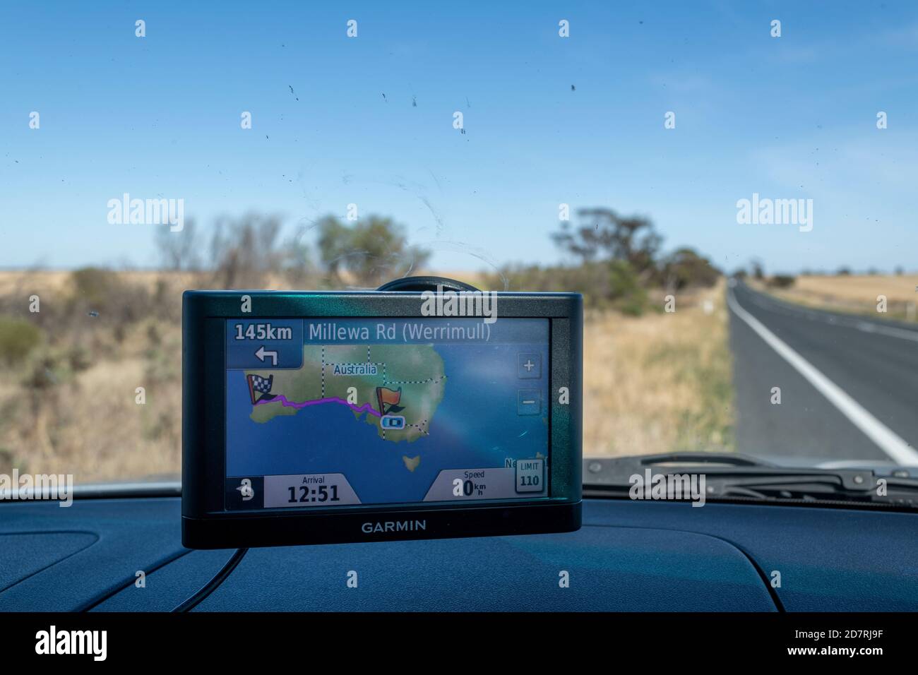 GPS showing across Australia Stock Photo - Alamy