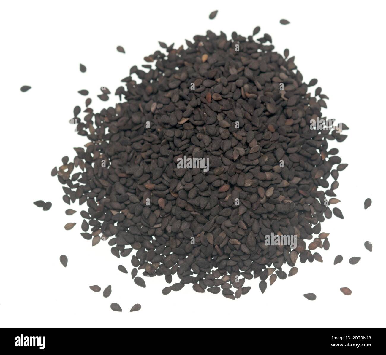 Black sesame isolated on white background Stock Photo - Alamy