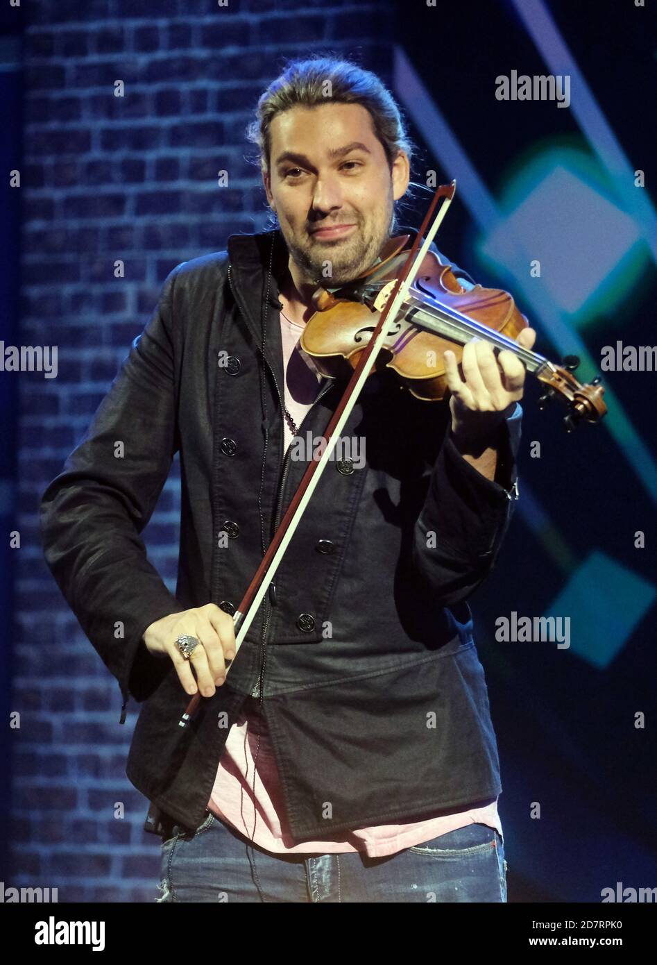 Leipzig, Germany. 24th Oct, 2020. David Garrett, violinist, plays during  the recording of the show "Das Deutsche Fernsehballett - Die große Show zum  Abschied". The show will be broadcast on 31.10.2020 on