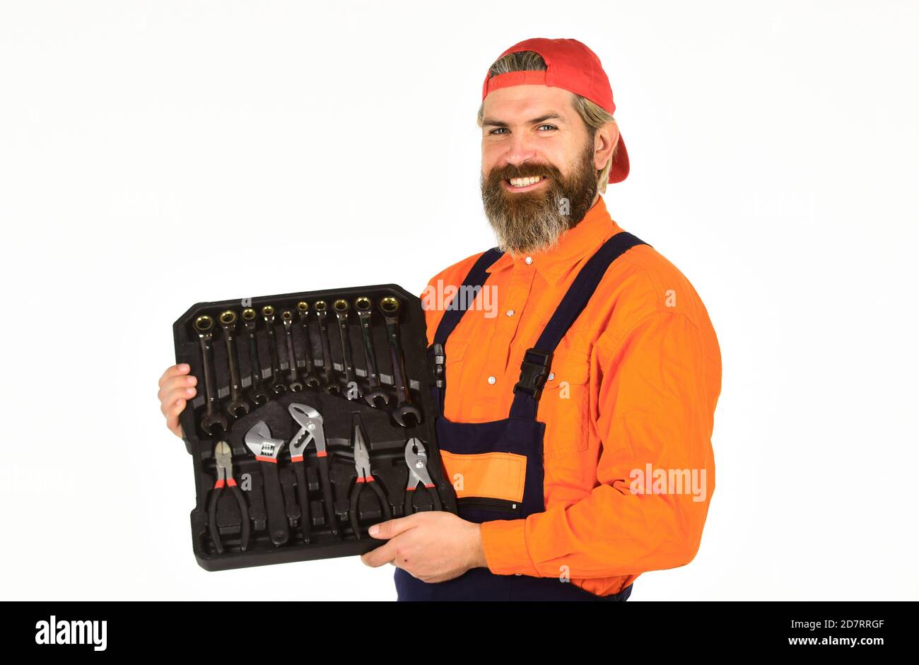 Professional equipment. Really good tools. Toolbox talk. Mechanic Tool