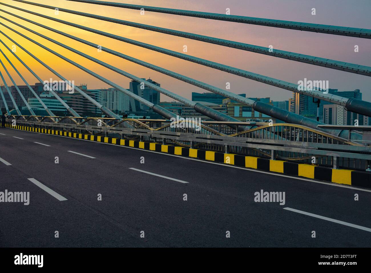 Durgam Cheruvu Bridge in Hyderabad,India Stock Photo Alamy
