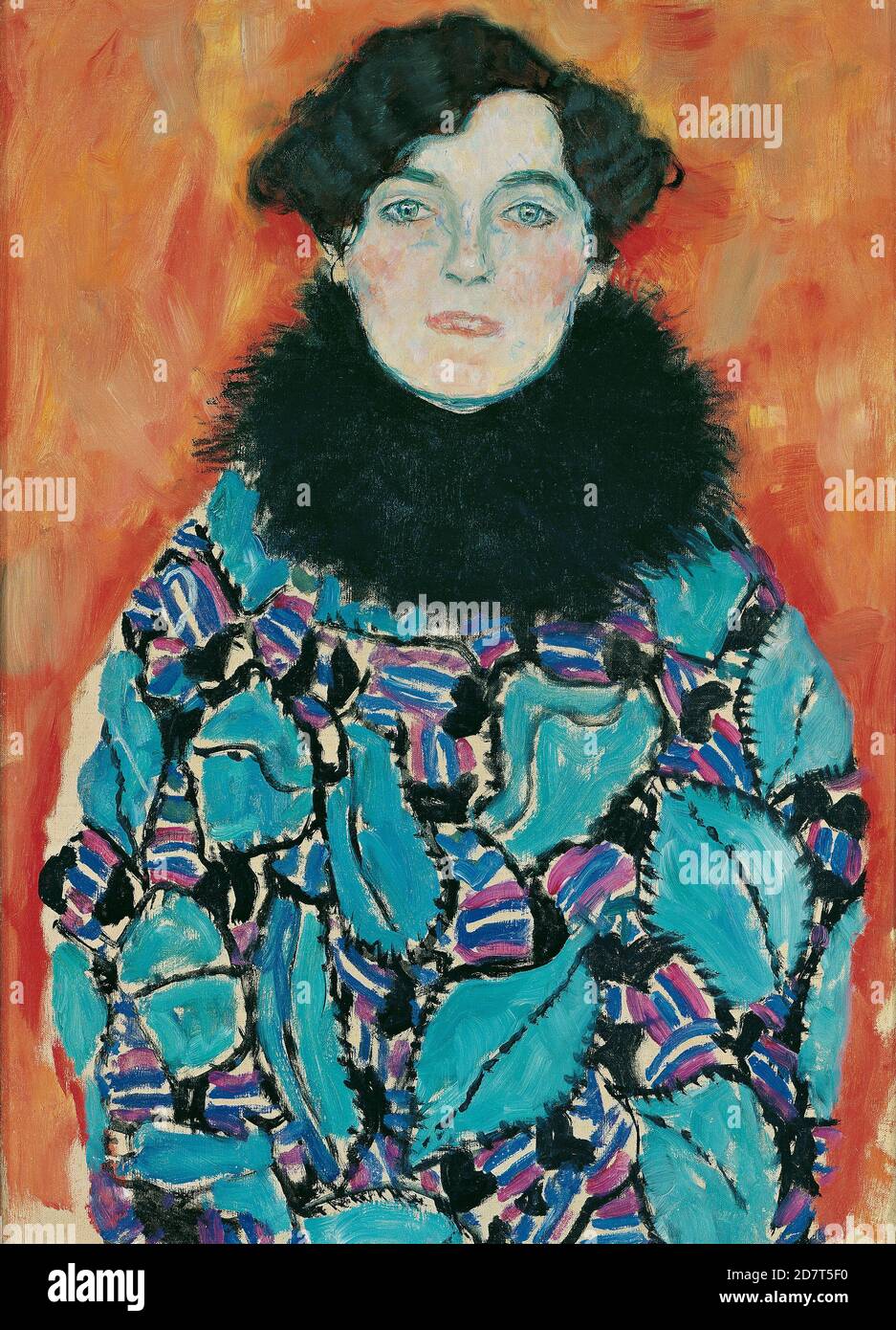 Title: Portrait of Johanna Staude Creator: Gustav Klimt  Date: 1917-18 Medium: Oil on canvas Dimensions: 70 x 50 cm Location: Osterreichische Galerie Belvedere, Vienna Stock Photo