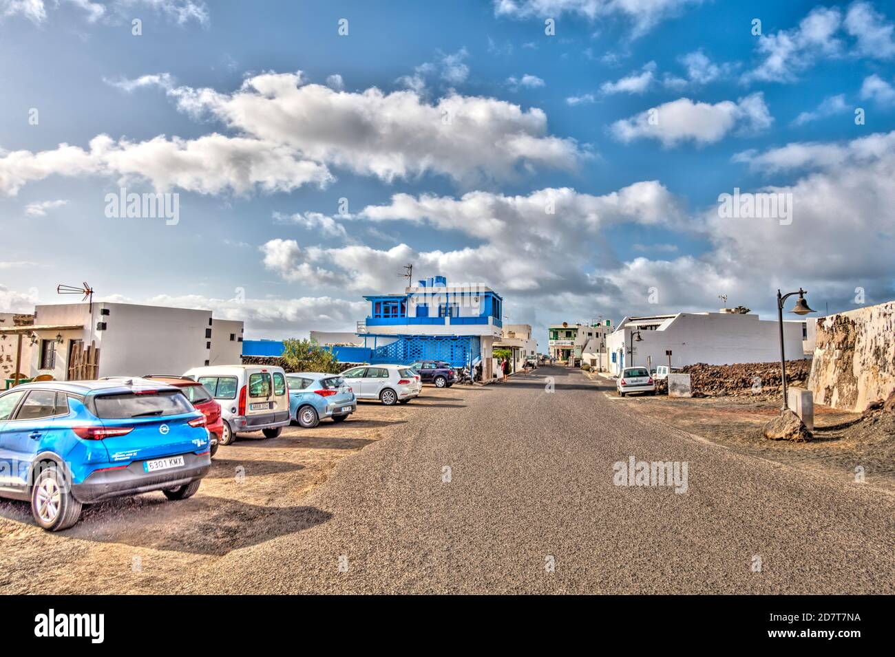 El Golfo and Lago Verde, Lanzarote, HDR Image Stock Photo Alamy