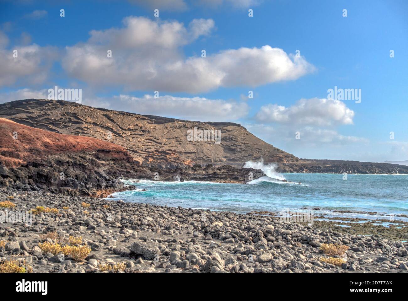 El Golfo and Lago Verde, Lanzarote, HDR Image Stock Photo Alamy